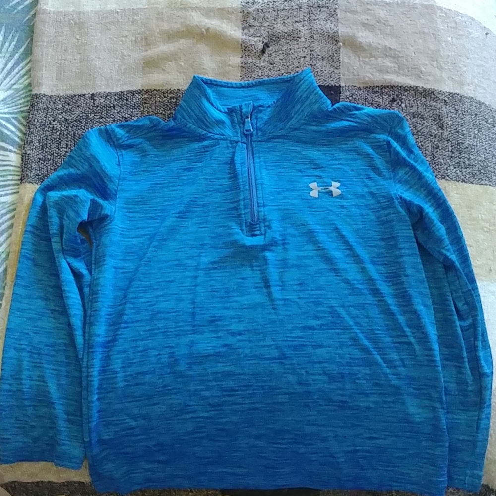Boys under armour performance material quarter zip